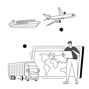 Traditional Shipping Illustration